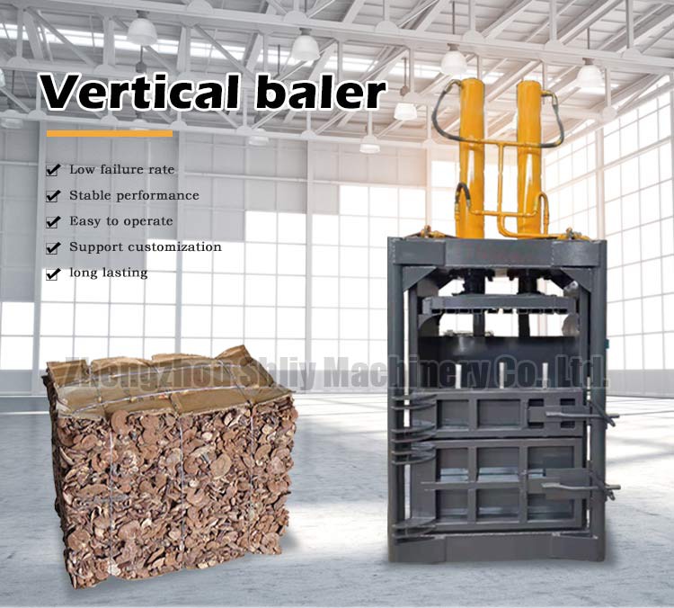 Cardboard and plastic baler Cardboard and plastic baler